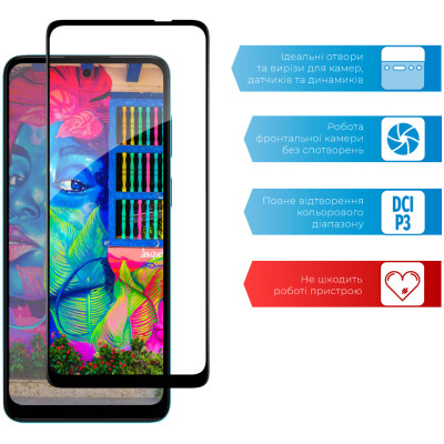 Скло захисне ACCLAB Full Glue MOTO G22 (1283126542206) Вінниця - фото 4