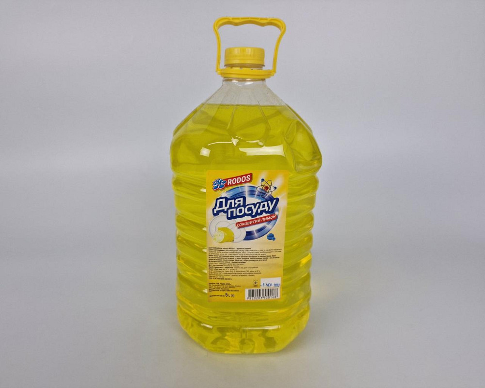 Рідина для миття посуду 5 літрів "RODOS" Лимон (1 шт.) Харків - фото 1