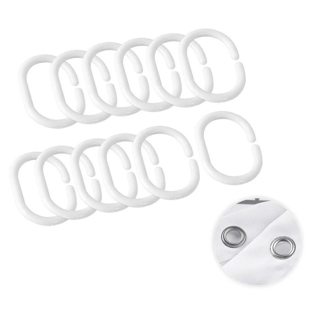 Шторка для ванны и душа с крючками 180x180 см водоотталкивающая шторка для ванной комнаты Каменец-Подольский - изображение 2