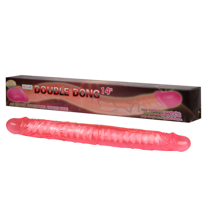 Двосторонній фалоімітатор - Double Dong Pink, 14" Sex Aura Київ - фото 1