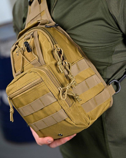 Тактична сумка нагрудна triada кайот Одеса - фото 2