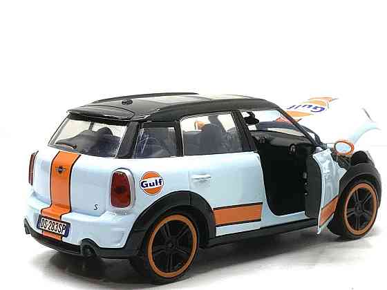 Машина Автосвіт MINI COOPER інерційна відкриваються двері та капот 17 см 1:24 Блакитна (AP-1899) Чернігів