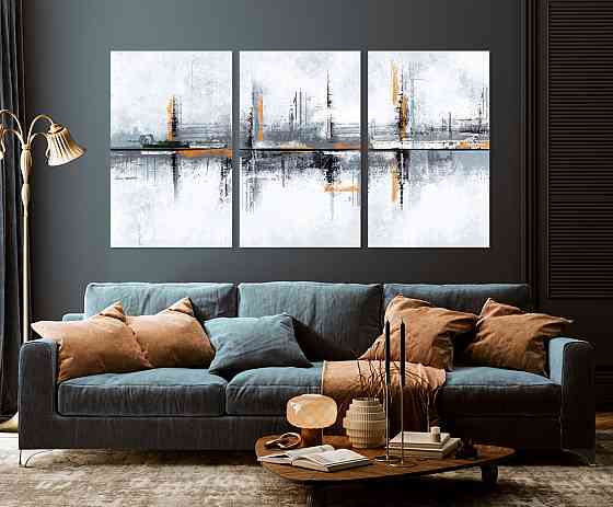 Модульна картина у вітальню/ спальню     Абстракція       ART-192_3A 100х150 см Київ