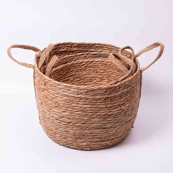 Универсальные плетеные корзины для хранения, 3 шт. Киев