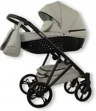 Дитяча коляска Mommo Imperial Ekskluzywny Wózek Dziecięcy - Srebrna Eko Skóra 2W1 Київ - фото 1