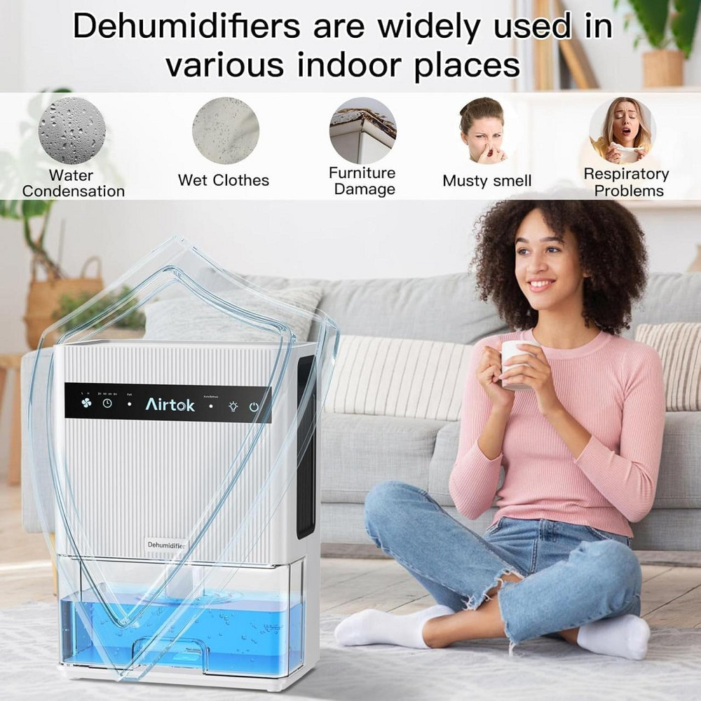 Осушувач очищувач повітря Airtok 3000 з семикольоровою підсвіткою Дніпро - фото 6