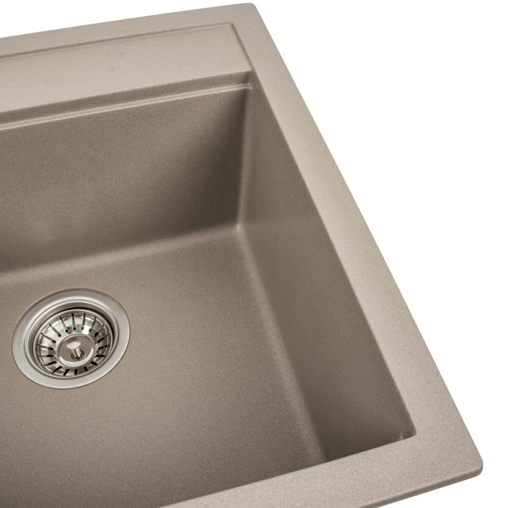 VALESO Гранітна мийка для кухні VALESO FIESTA 5149 матова Титан Киев - изображение 4