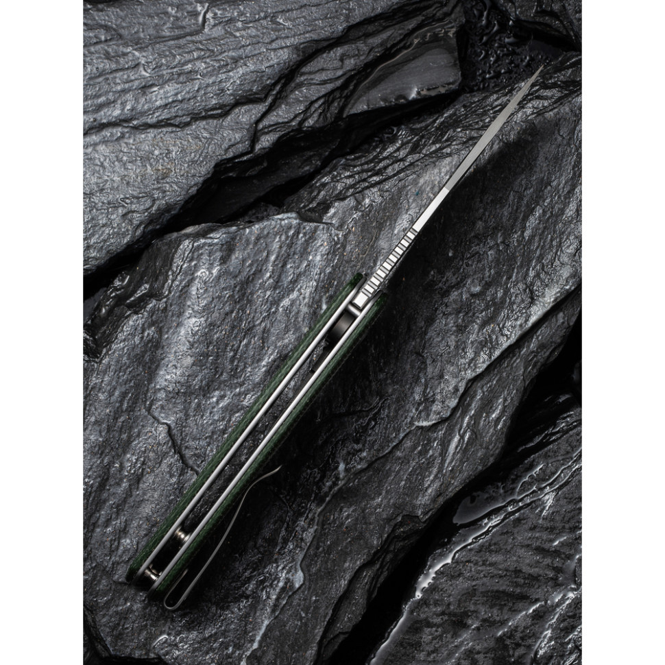 Ніж складаний кишеньковий Civivi Regulatron, (7.6 см) Nitro-V / Micarta темно-зелений Київ - фото 16