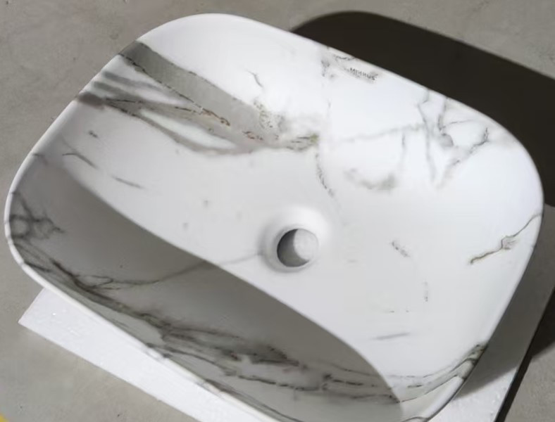 Раковина накладна MIXXUS PREMIUM DIVERSE-0114 MARBLE 455х325х135mm   ( MP6545 ) 25562 Харьков - изображение 3