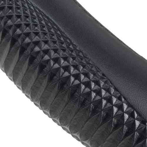 Чохол на кермо VLOD-L948 BK M чорний, шкіра, один шов, без прошивки Харків