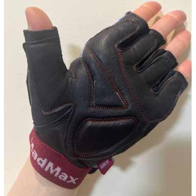 Рукавички для фітнесу MadMax MFG-911 Nine-eleven Black/perpito L (MFG-911-PEP_L) Вінниця - фото 8