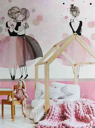 Шпалери вінілові на флізелін дитячі герої Disney Дісней попелюшка принцеси русалонька Міккі Маус Київ