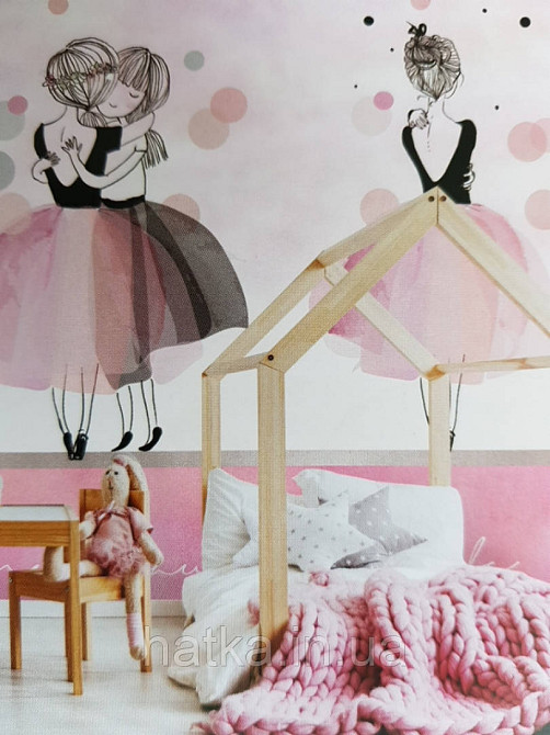 Шпалери вінілові на флізелін дитячі герої Disney Дісней попелюшка принцеси русалонька Міккі Маус Київ - фото 3