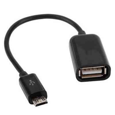 Дата кабель OTG USB 2.0 AF to Micro 5P 0.16m Lapara (LA-UAFM-OTG black) Вінниця