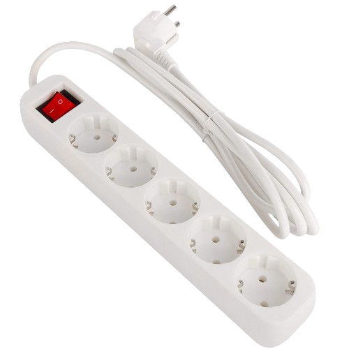 Фільтр мережевий 5 розеток 2м білий CW-PSEA52W ColorWay Житомир - изображение 4