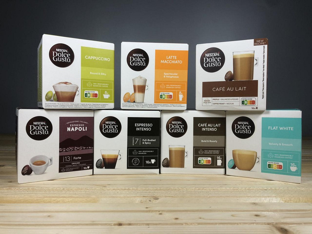 Капсули для кавомашини Nescafé Dolce Gusto — 16 шт, різні смаки: еспресо, латте, капучино, оригінал Київ - фото 2