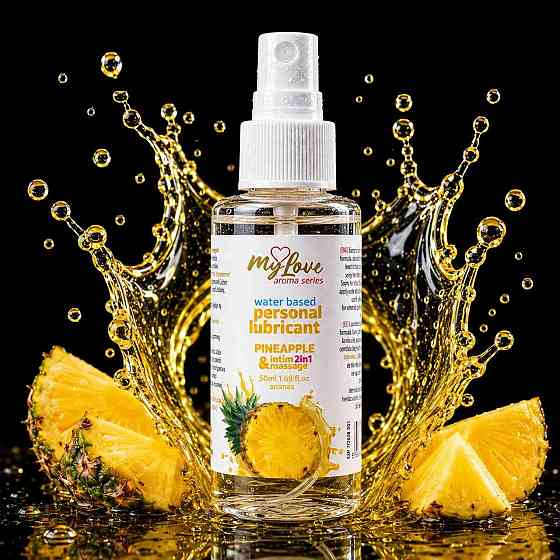 2в1 лубрикант та масажний гель - MyLove Aroma Series Intim&Massage Pineapple, 50 мл Sex Aura Київ