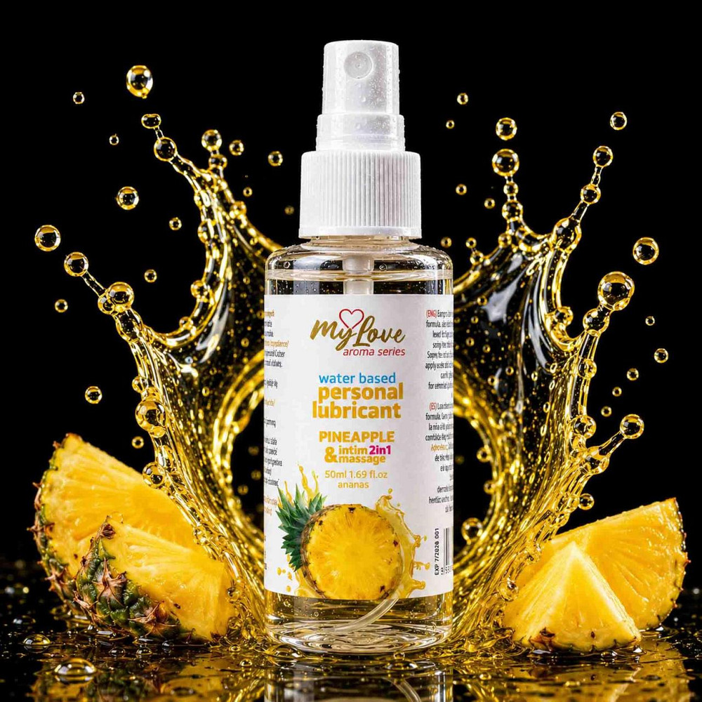 2в1 лубрикант та масажний гель - MyLove Aroma Series Intim&Massage Pineapple, 50 мл Sex Aura Київ - фото 2