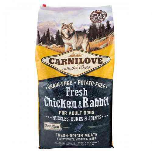 Корм сухий Carnilove Fresh Chicken and Rabbit for Adult dogs для дорослих собак усіх порід з куркою та кроликом 12 кг Київ