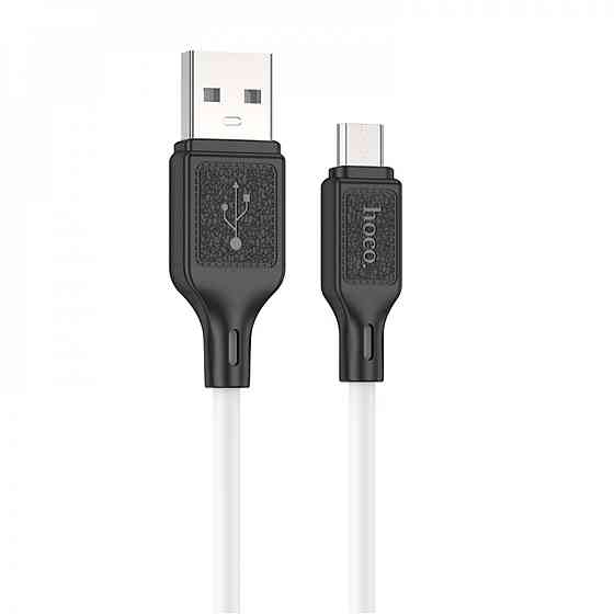 Кабель HOCO X90 Cool silicone charging data cable for Micro White Київ