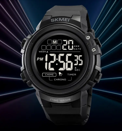 Годинник чоловічий наручний спортивний Skmei 2260 (Чорний з чорним) Київ