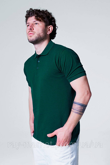 Поло класичне Stedman Lux Polo чоловіче темно-зелене (ST9060-BOG) L Київ - фото 3