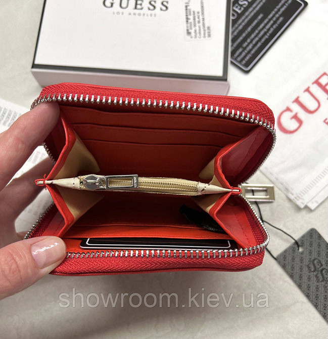 Жіночий маленький гаманець Guess (1211-1) red Київ - фото 5
