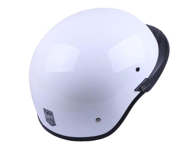 Шлем мотоциклетный MD-513-1, белый глянцевый с прозрачным стеклом, size XL Мукачево - изображение 2