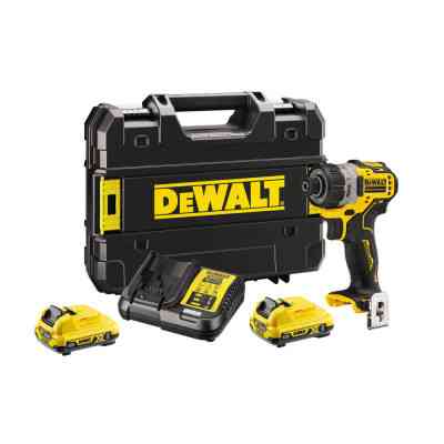Шуруповерт DeWALT 12V XR Li-Ion, 8 Нм, 1100 об/мин, 2x2Ah, кейс (DCF601D2) Винница