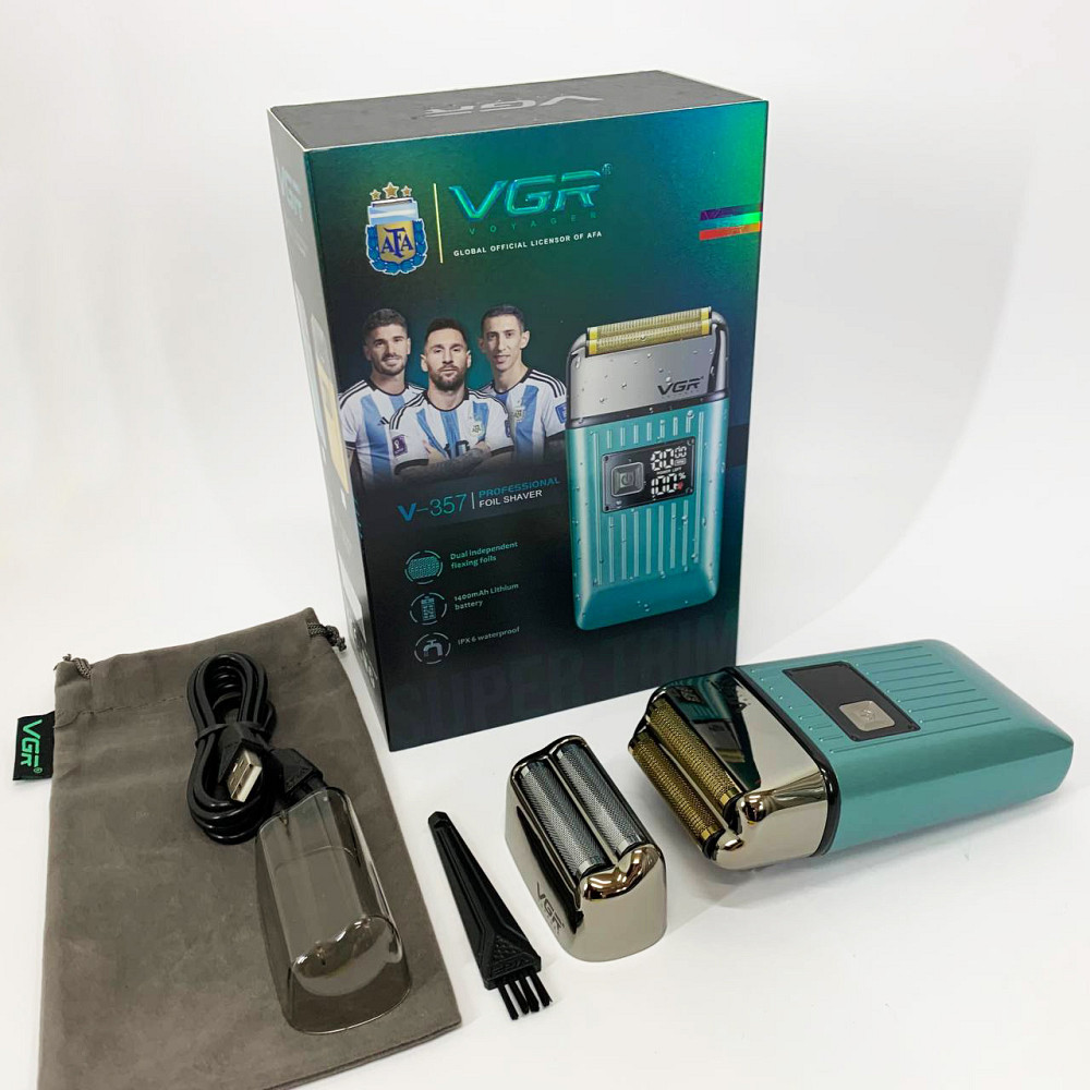 Портативна чоловіча бритва на акумуляторі VGR V-357, Хороші електричні бритви для гоління HI-84 Львів - фото 19