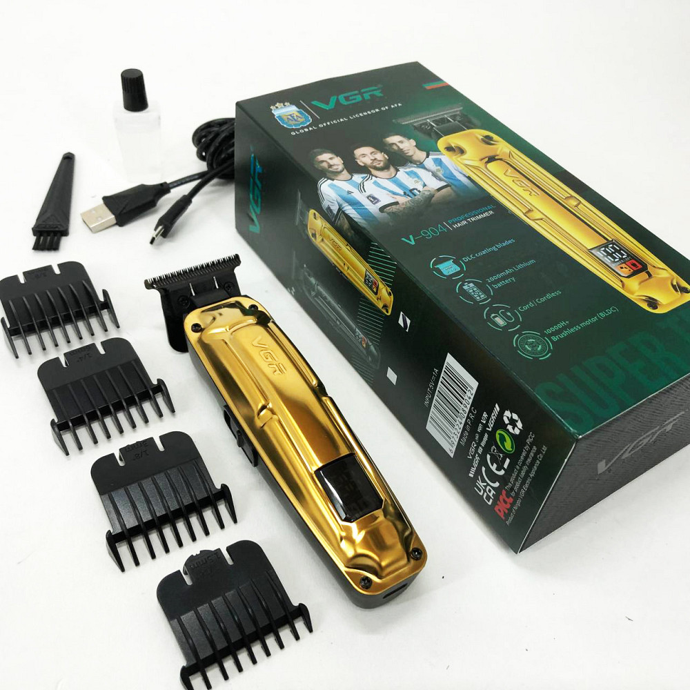 Машинка для точної стрижки бороди і волосся VGR V-904, Тример з регульованою довжиною VK-63 Львів - фото 10