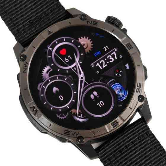 Годинник розумний наручний North Edge GPS Titan Black Spider (2 ремінці) Київ
