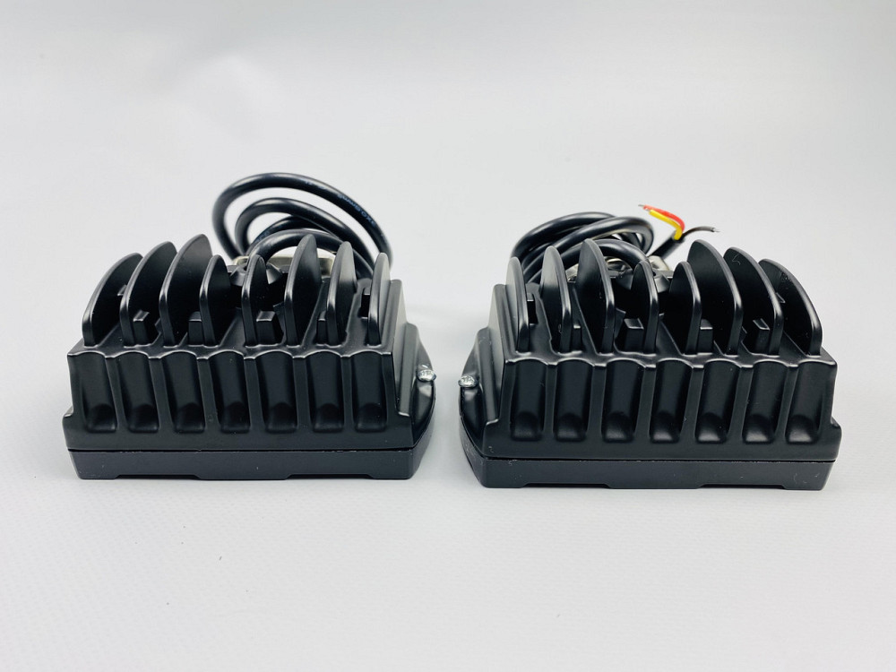 Фара LED прямокутна 6 Led діодів 3D лінза 9-32V 6000К, IP67 світлодіодна протитуманна фара Мукачево - фото 3