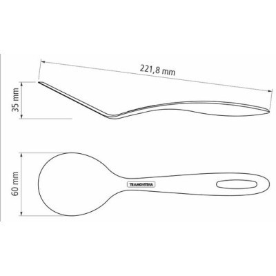 Лопатка кухонная Tramontina Ability Round Black (25166/100) Винница - изображение 4