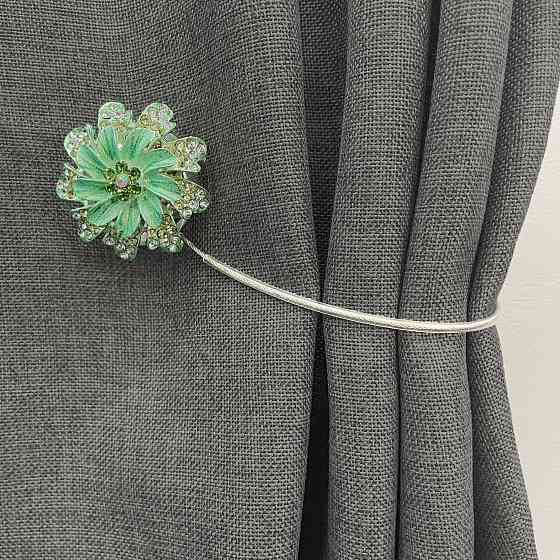 Магніти для штор та гардин "Flowers" набір 2 шт М'ятний (81-219) Київ