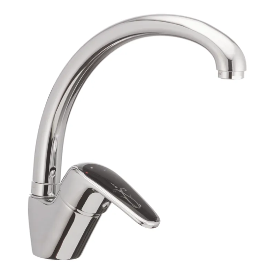 Змішувач для кухні Haiba Magic 011 з чорною ручкою   ( HB0676 ) 21417 Харьков