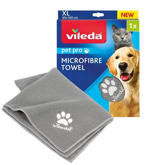 Полотенце из микрофибры 100х65 см для животных Vileda Pet Pro XL (172651) Нововолынск