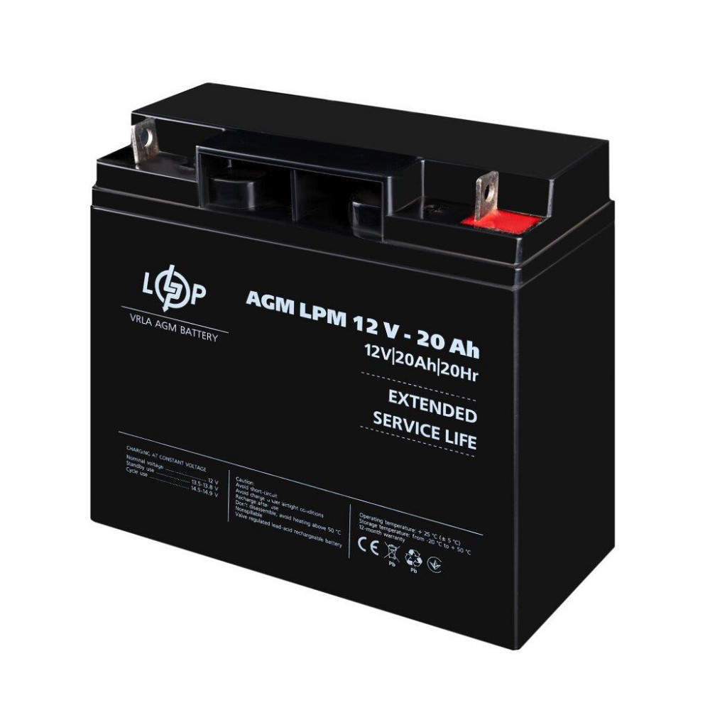 Аккумулятор AGM LPM 12V - 20 Ah Киев - изображение 4