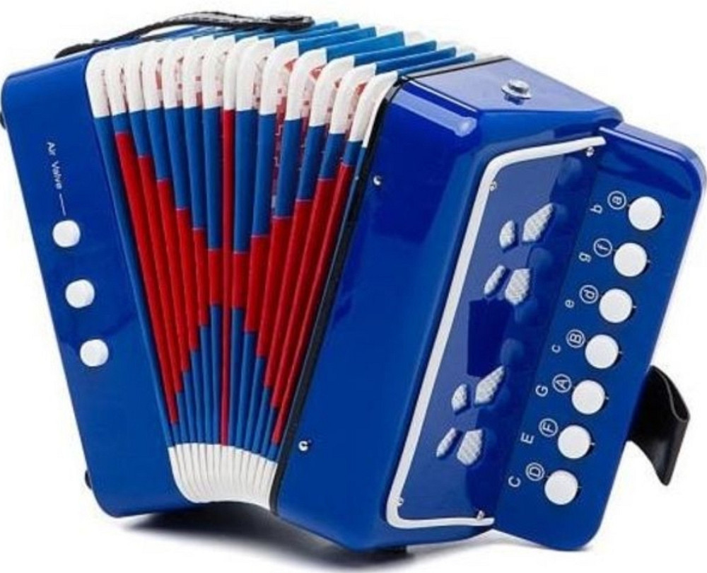 Гармоника Игрушечная Детская как настоящая 20 см, Играет от движения меха Харьков - изображение 1