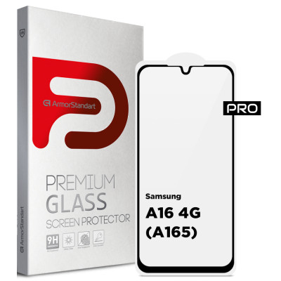 Скло захисне Armorstandart Pro Samsung A16 4G (A165) Black (ARM80171) Вінниця - фото 1