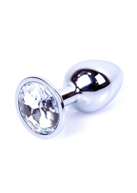 Анальна пробка - Jewellery Silver Plug Clear Sex Aura Київ - фото 7