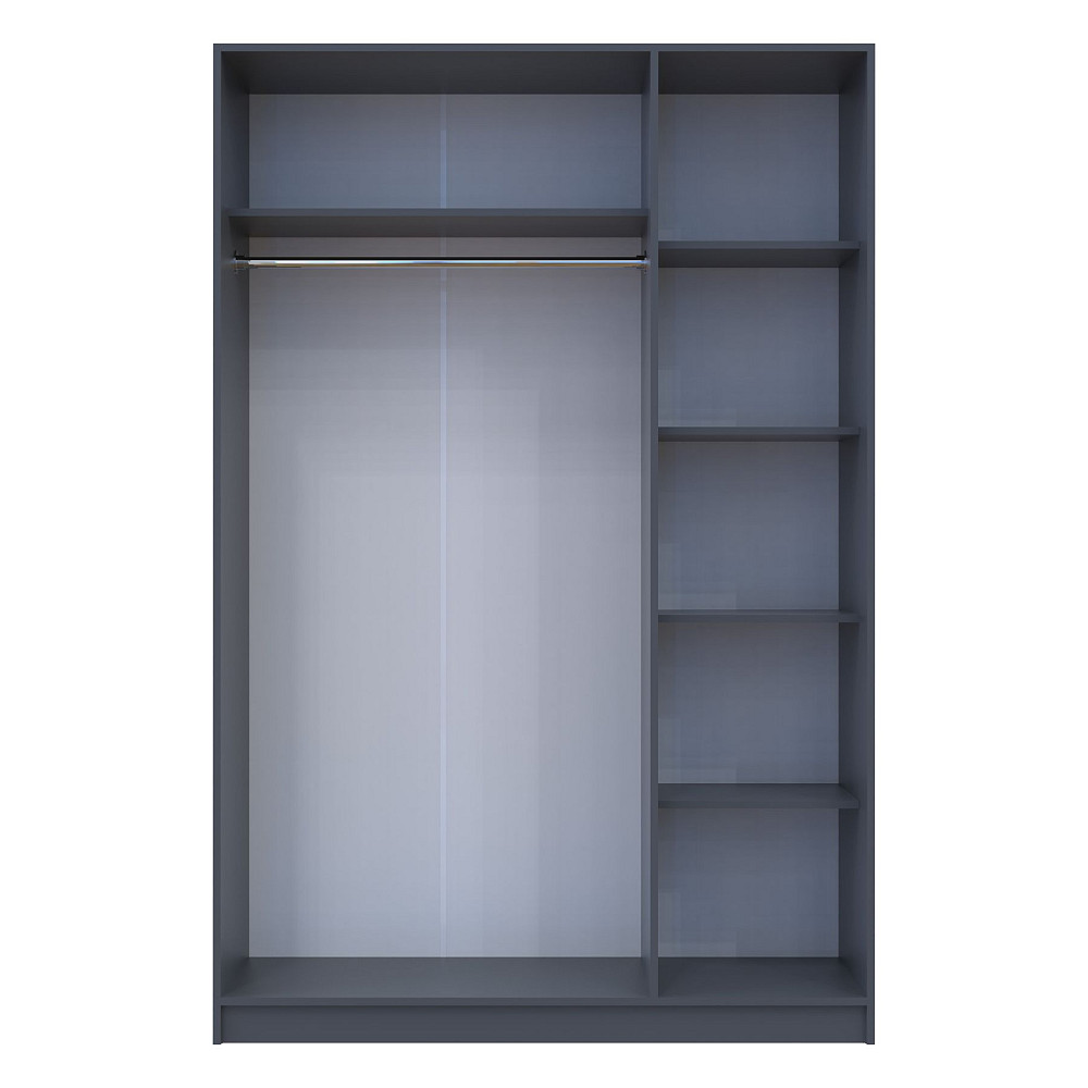 Шафа розпашна для одягу Doros Промо 135х48х204 см Графіт (DRS-011206) Львів - фото 5