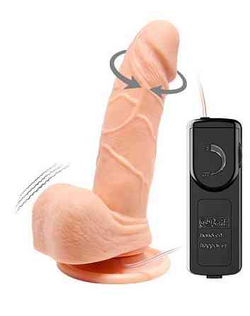 Вибратор на присоске с функцией ротации BARBARA Mark 5,9'' MULTI-SPEED VIBRATOR, BW-008055R Sex Aura Киев