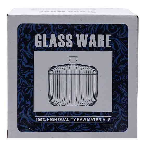 Стеклянная конфетница с крышкой, Ø 9 см Киев