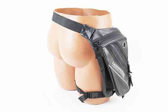 Мото сумка стегна 25x29х6см, Чорна Киев