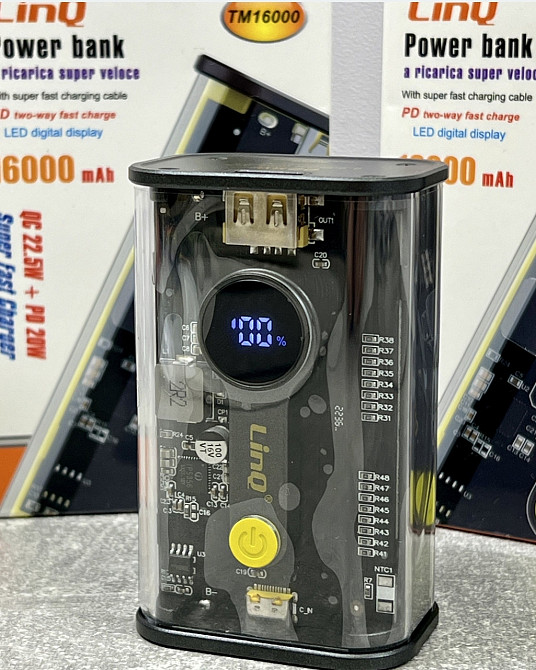 Павербанк power bank 16000мАч 22,5w. Киев - изображение 5