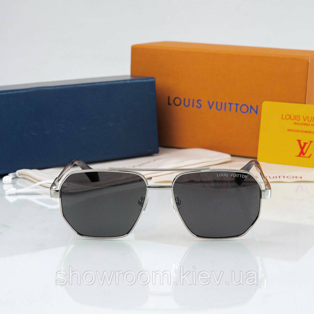 Чоловічі сонцезахисні брендові окуляри Lv (2208) Silver Lux Київ - фото 3