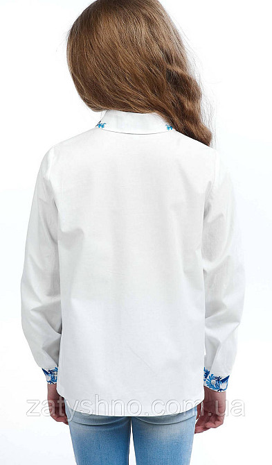 Українська вишита сорочка для дівчинки Київ - фото 4