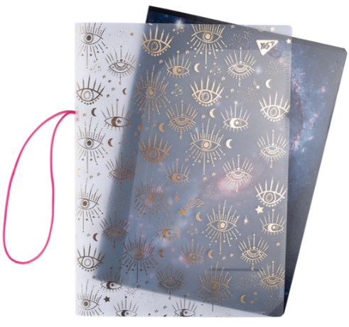 Зошит А4/48 кл. в пластиковій папці з малюнком та фольгою "STARS" YES, шт Київ - фото 1
