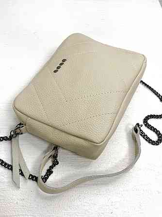 Женская кожаная сумочка Vera Pelle (6427) beige Киев